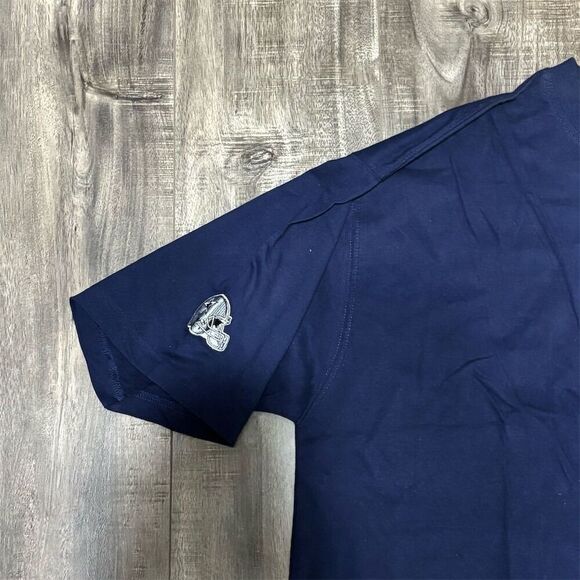 Vintage Dallas Cowboys Men's XL Blue Embroidered Graphic T-Shirt Football Theme - Picture 5 of 6